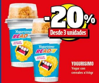 Supermayorista Vital Yogurisimo Yogur con cereales x 166gr oferta