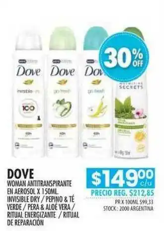 Pigmento Dove Woman Antitranspirante En Aerosol oferta