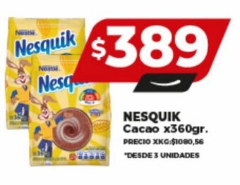 Supermayorista Vital NESQUIK Cacao x 360gr. oferta