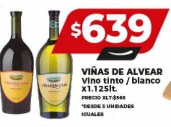 Supermayorista Vital VIÑAS DE ALVEAR Vino tinto / blanco x 1.125lt. oferta