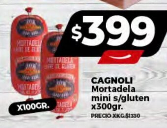 Supermayorista Vital CAGNOLI Mortadela mini s/gluten x300gr. oferta