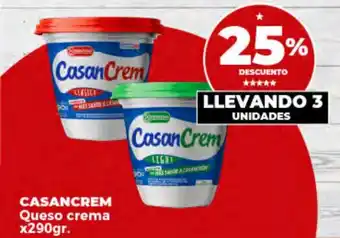Supermayorista Vital CASANCREM Queso crema x290gr. LLEVANDO 3 UNIDADES oferta