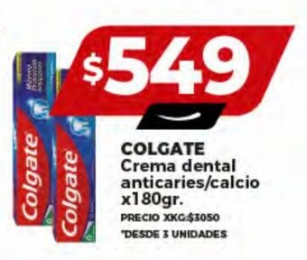 Supermayorista Vital COLGATE Crema dental anticaries/calcio x180gr. oferta