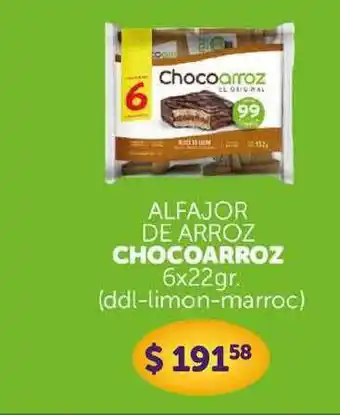 La Gallega Supermercados Chocoarroz Alfajor De Arroz 6x22gr oferta