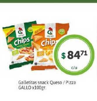 La Gallega Supermercados Galletitas Snack Queso Pizza Gallo x 100gr oferta