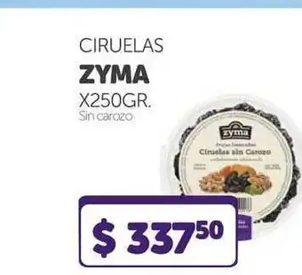 La Gallega Supermercados Zyma Ciruelas x 250gr oferta
