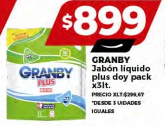 Supermayorista Vital GRANBY Jabón líquido plus doy pack x3lt. oferta