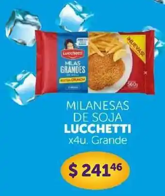 La Gallega Supermercados Lucchetti Milanesas De Soja x 4u oferta