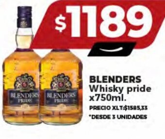 Supermayorista Vital BLENDERS Whisky pride x750ml. oferta
