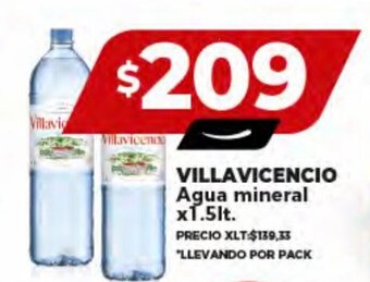Supermayorista Vital VILLAVICENCIO Agua mineral x1.5lt. oferta