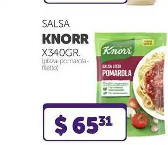 La Gallega Supermercados Knorr Salsa x 340gr oferta