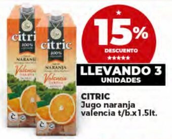 Supermayorista Vital CITRIC Jugo naranja valencia t/b.x1.5lt. oferta