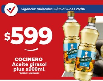 Supermayorista Vital COCINERO Aceite girasol plus x900ml. oferta