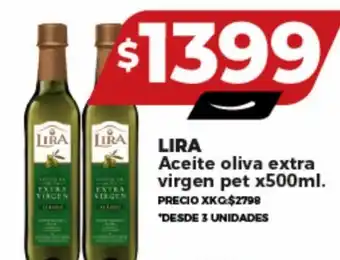 Supermayorista Vital LIRA Aceite oliva extra virgen pet x500ml. oferta
