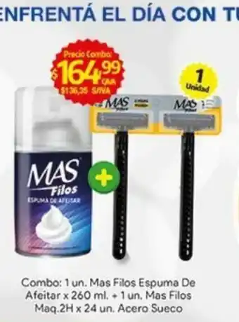 Medamax Mas Filos Espuma De Afeitar x 260ml oferta