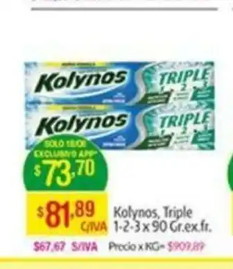 Medamax Kolynos, Triple oferta