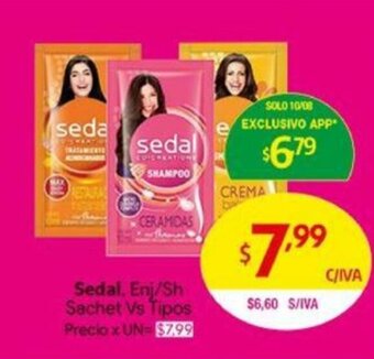 Medamax Sedal, Enj/Sh Sachet Vs Tipos oferta