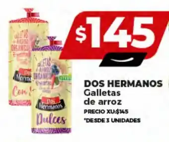 Supermayorista Vital DOS HERMANOS Galletas de arroz oferta