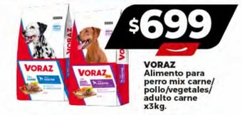 Supermayorista Vital VORAZ Alimento para perro mix carne/ pollo/vegetales/ adulto carne x3kg. oferta