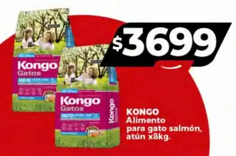 Supermayorista Vital KONGO Alimento para gato salmón, atún x8kg. oferta