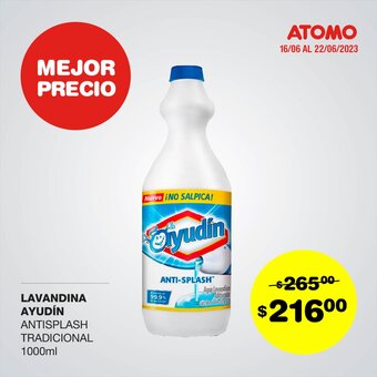 Atomo Conviene LAVANDINA AYUDÍN ANTISPLASH TRADICIONAL 1000ml oferta
