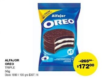 Atomo Conviene ALFAJOR OREO TRIPLE 56g oferta