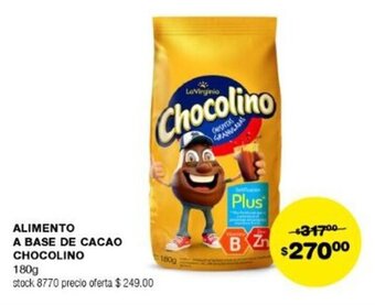 Atomo Conviene ALIMENTO A BASE DE CACAO CHOCOLINO 180g oferta