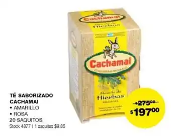 Atomo Conviene TÉ SABORIZADO CACHAMAI • AMARILLO • ROSA 20 SAQUITOS oferta