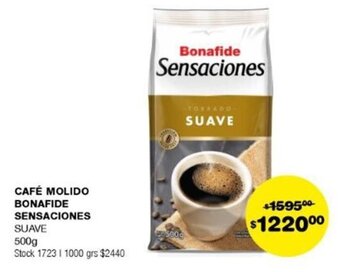 Atomo Conviene CAFÉ MOLIDO BONAFIDE SENSACIONES SUAVE 500g oferta
