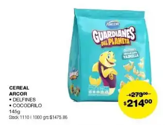 Atomo Conviene CEREAL ARCOR • DELFINES • COCODRILO 145g oferta