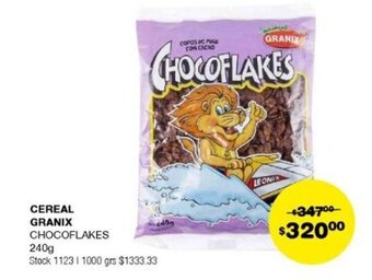 Atomo Conviene CEREAL GRANIX CHOCOFLAKES 240g oferta