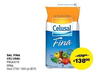Atomo Conviene SAL FINA CELUSAL PAQUETE 500g oferta