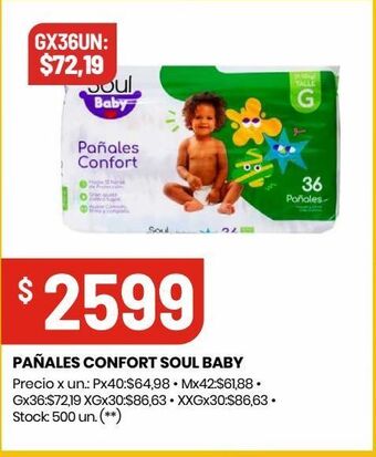 Changomas Pañales confort soul baby oferta