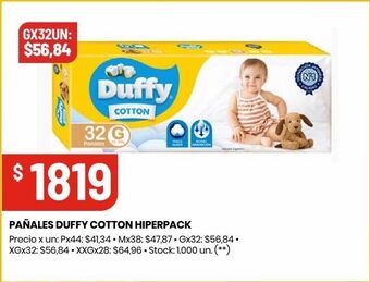 Changomas Pañales duffy cotton hiperpack oferta