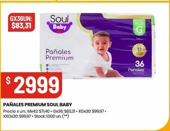 Changomas Pañales premium soul baby oferta