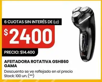 Changomas Afeitadora rotativa gsh860 gama oferta