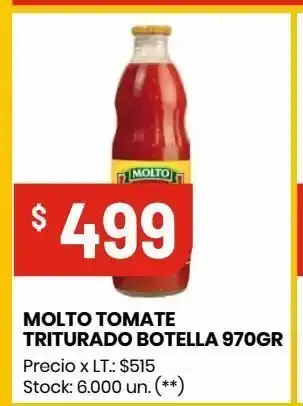 Changomas Molto tomate triturado botella 970gr oferta