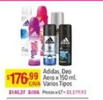 Medamax Adidas, Deo Aero x 150ml Varios Tipos oferta