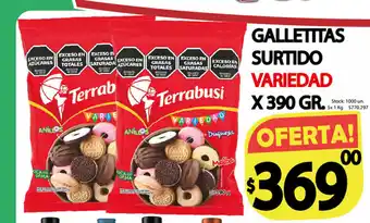 Supermercados Top GALLETITAS SURTIDO VARIEDAD X 390 GR. oferta
