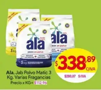 Medamax Ala, Jab Polvo Matic 3 kg. Varias Fragancias oferta