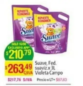Medamax Suave, Fed. suaviz Violeta Campo x 3lt oferta