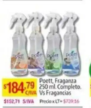 Poett, Fraganza 250ml