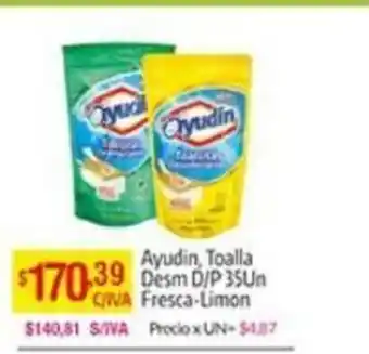 Medamax Ayudin, Toalla Desm Fresca-Limon D/P 35un oferta