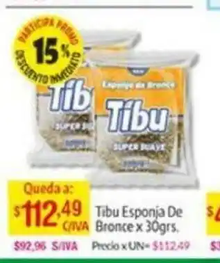 Medamax Tibu Esponja De Bronce x 30grs oferta