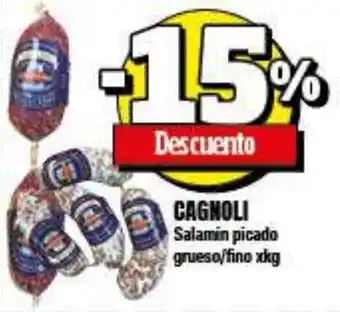 Supermayorista Vital Cagnoli Salamin picado grueso/fino xkg oferta