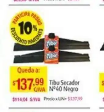 Medamax Tibu Secador N 40 negro oferta