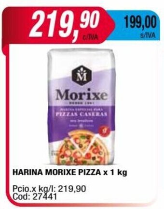 Maxiconsumo HARINA MORIXE PIZZA x 1 kg oferta