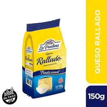 Supermercados Comodin Queso rallado la paulina x 150 gr oferta