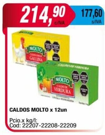 Maxiconsumo CALDOS MOLTO x 12un oferta