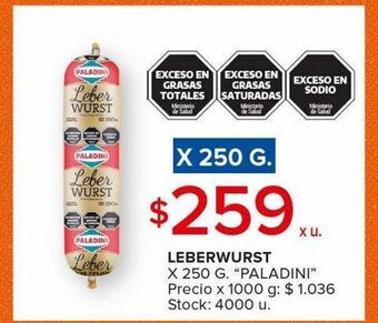 Carrefour Maxi Leberwurst paladini 250g oferta